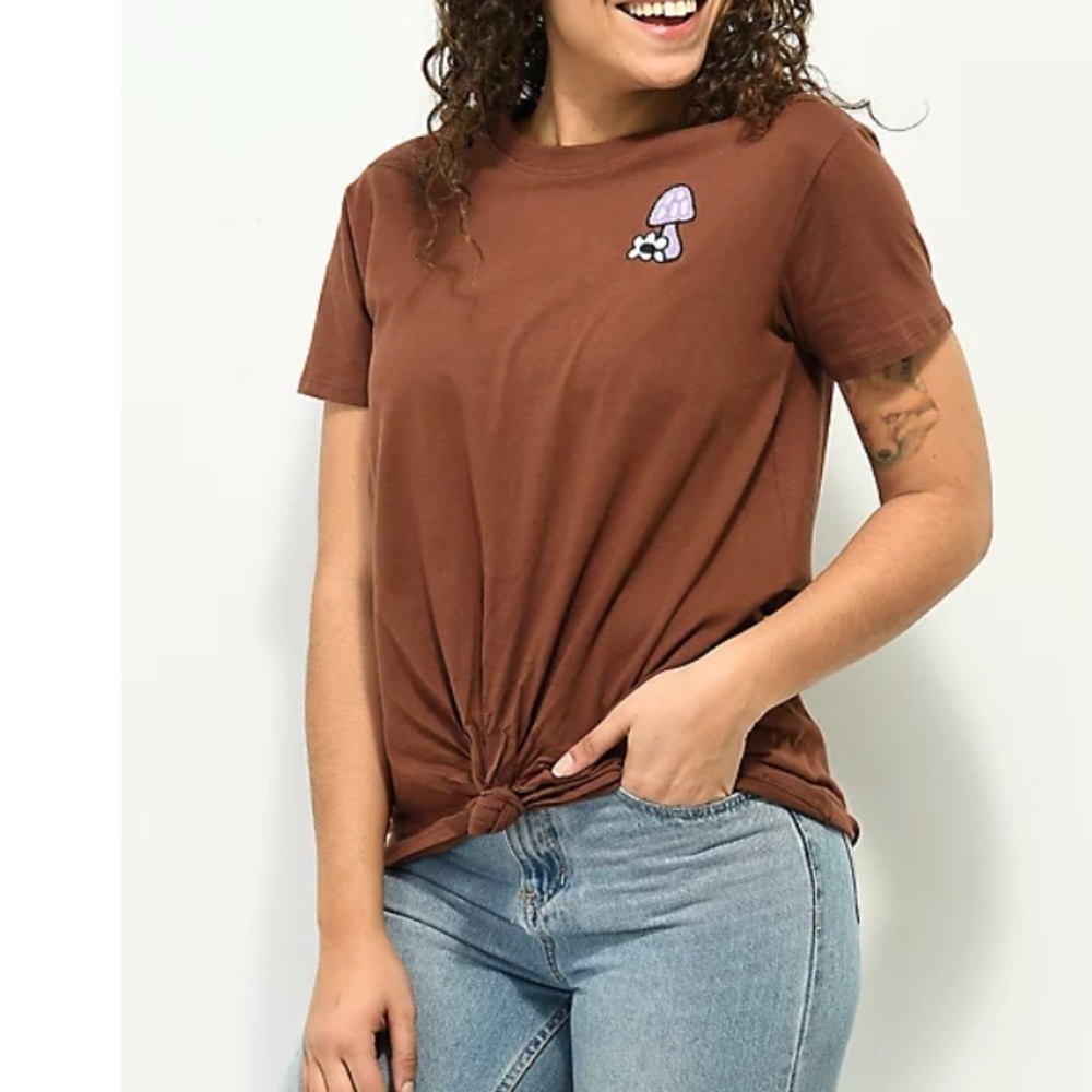 Dravus Joane Heading Nowhere‎ Brown T-Shirt Size Medium